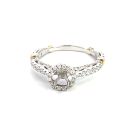 14K White & Yellow Gold Semi-Mount with 0.43ctw Diamonds