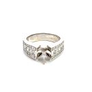 18K White Gold Semi-Mount with 1.15ctw Diamonds