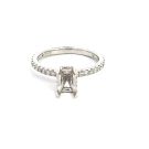 14K White Gold Semi-Mount with 0.40ctw Diamonds
