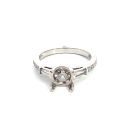 14K White Gold Semi-Mount with 0.36ctw Diamonds