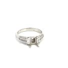 18K White Gold Semi-Mount with 0.40ctw Diamonds