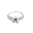 18K White Gold Semi-Mount with 0.55ctw Diamonds