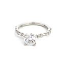 14K White Gold Semi-Mount with 0.51ctw Diamonds