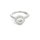 14K White Gold Semi-Mount with 0.81ctw Diamonds