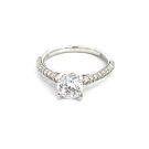 14K White Gold Semi-Mount with 0.49ctw Diamonds