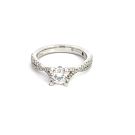 14K White Gold Semi-Mount with 0.31ctw Diamonds