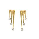 18K Yellow Gold 5/8ctw Diamond Fashion Earrings