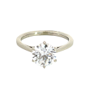 18K White Gold 1/6ctw Diamond Semi-Mount Engagement Ring