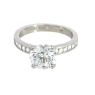 18K White Gold 3/8ctw Diamond Semi-Mount Engagement Ring