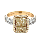 14K Yellow 1/1ctw Diamond fancy Yellow Ring