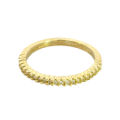 18K Yellow Gold 1/5ctw Diamond Band Hidalgo