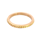 18K Rose Gold Milgrain Band Hidalgo