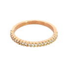 18K Rose Gold 1/5ctw Diamond Band Hidalgo