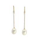 Tiffany & Co. 18K Yellow Gold Pearls by the Yard Chain Earrings