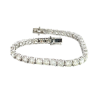14K White Gold 14.50ctw Diamond Tennis Bracelet