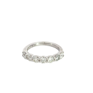 14K white Gold 1/1ctw Diamond 7-stone Band