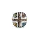 14K Yellow Gold 2/1ctw Brown, Yellow, Blue, Green Diamond Ring