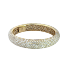 18K Yellow Gold 24.42ctw Diamond Bangle Bracelet