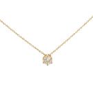 14K Yellow Gold 0.55ctw Diamond Slide pendant