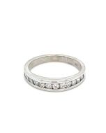 18K White Gold .35ctw Diamond Band