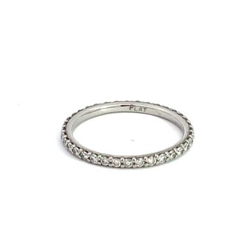 Platinum 1/2ctw Diamond Eternity Ring