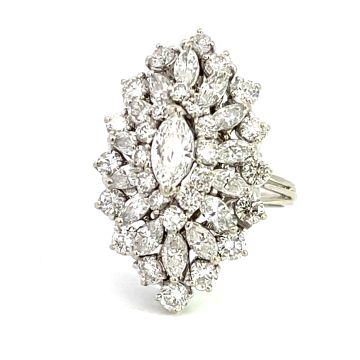 14K White Gold 4 1/2ctw Diamond Ring