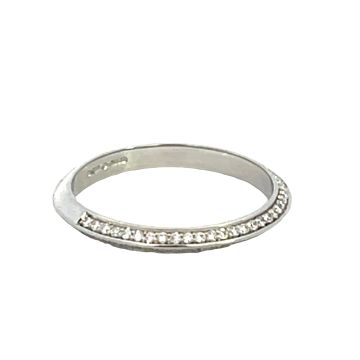 Platinum 1/4ctw Diamond Band