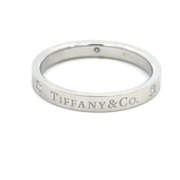 Tiffany & Co. Platinum .07ctw Diamond Band Ring