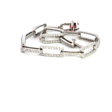 14K White Gold Bracelet with 2.09ctw Diamonds