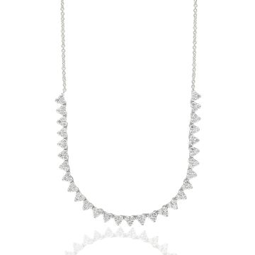 14K White Gold Necklace with 3.26ctw Diamonds