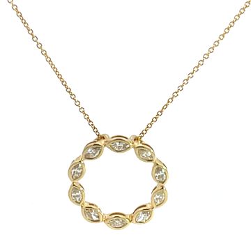 14K Yellow Gold Necklace with 0.71ctw Diamonds
