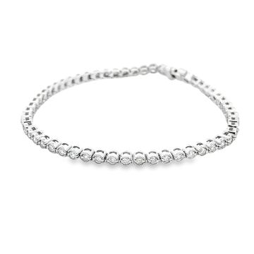14K White Gold Bracelet with 2.08ctw Diamonds