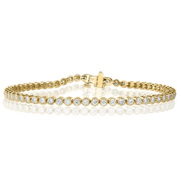14K Yellow Gold Bracelet with 3.00ctw Diamonds