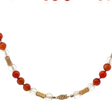 14K Gold and Bead Necklace