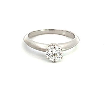 Tiffany & Co. Platinum .63ct Diamond EVS1 Solitaire Engagement Ring
