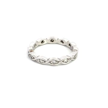 14K White Gold Ring with 0.23ctw Diamonds