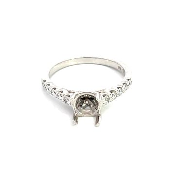 14K White Gold Semi-Mount with 0.34ctw Diamonds
