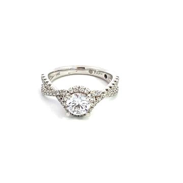 14K White Gold Semi-Mount with 0.64ctw Diamonds