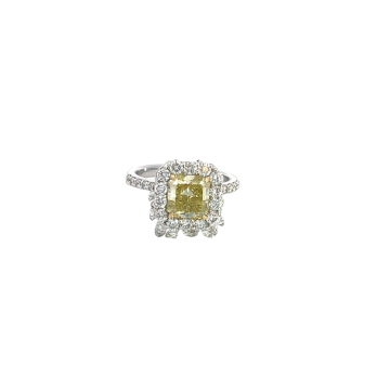 18K White Gold Ring with 4.00ctw Diamonds