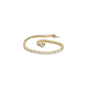18K Yellow Gold 7/1ctw Diamond Tennis Bracelet