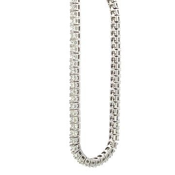 14K White Gold 3/1ctw Diamond Princess Tennis Bracelet