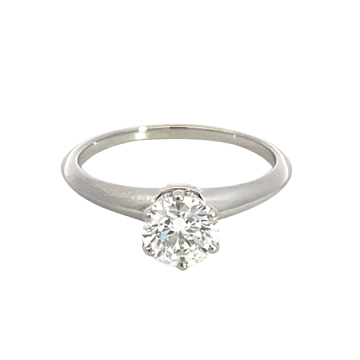 Tiffany & Co Platinum .96ct Engagement Ring