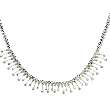 18K White Gold 3/1ctw Diamond Necklace