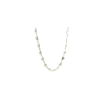Tiffany & Co. Silver Continuous Bean Necklace 16"