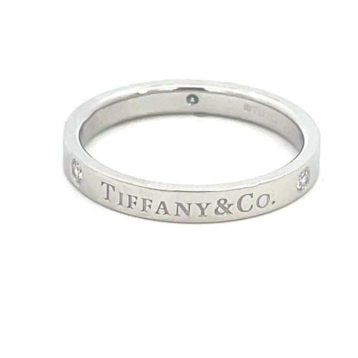 Tiffany & Co. Platinum .07ctw Diamond Band Ring Tiffany & Co. Platinum .07ctw Diamond Band Ring