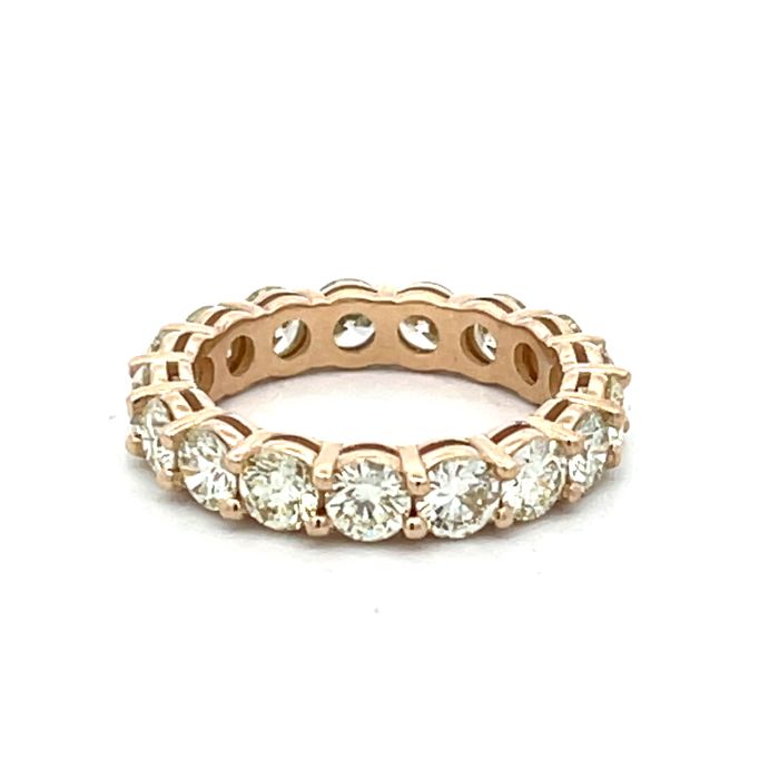14K Yellow Gold 3.46ctw Diamond Eternity band size 7 14K Yellow Gold 3.46ctw Diamond Eternity band size 7