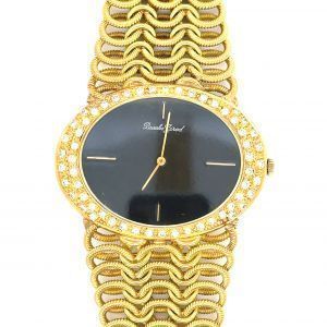 18K Yellow Gold 1/1ctw Diamond Bueche Girod Ladies Watch